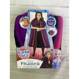 Disney Frozen 2 Blankie Tails Adventure Anna Wearable Blanket 56in x 30in Soft